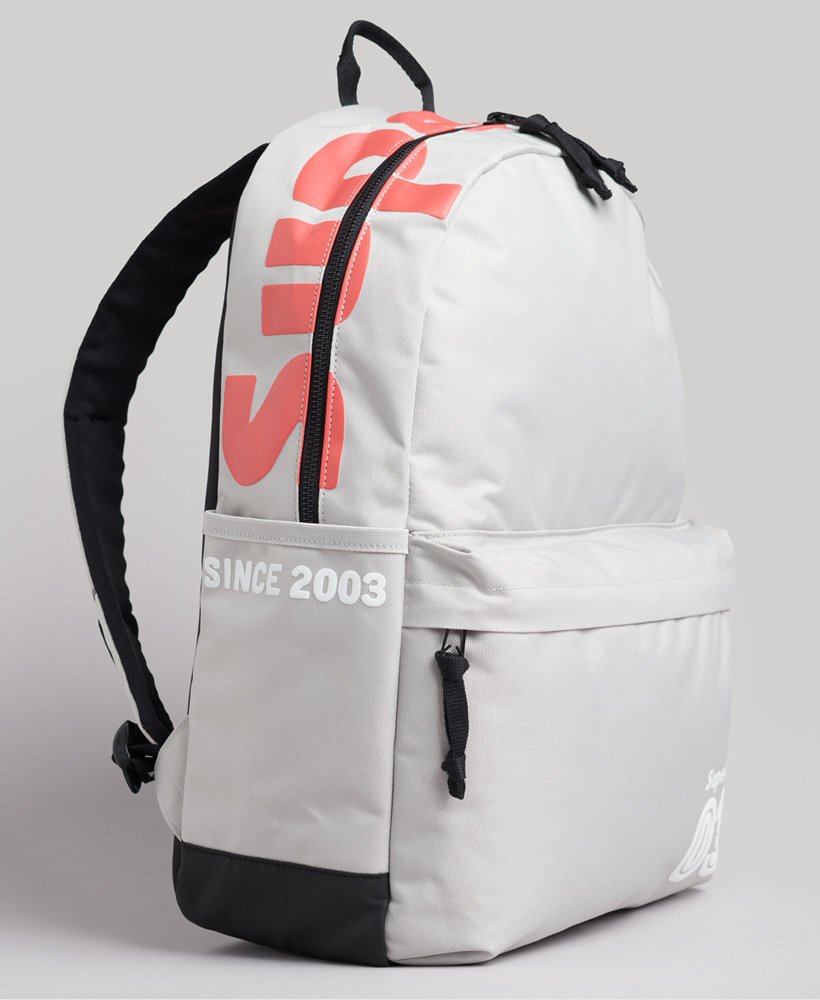 mochila vintage terrain montana em tons de bege clarorosa caiena