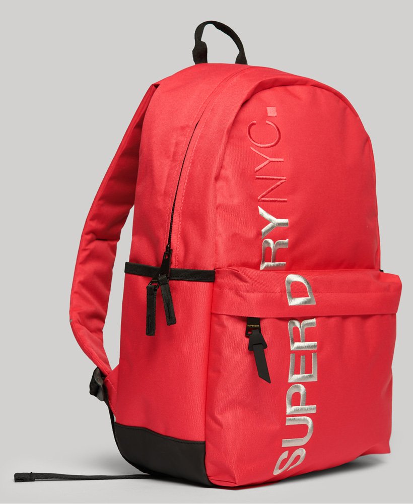 mochila nyc montana na cor rosa vibrante