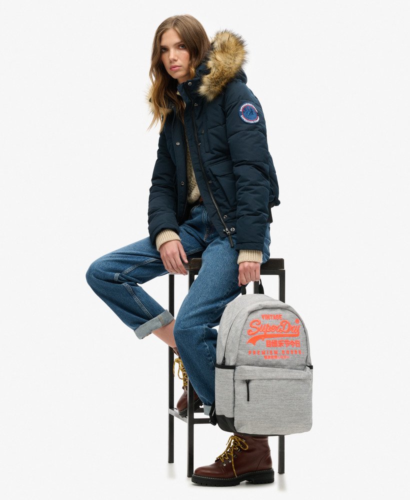 mochila heritage montana na cor cinza mescla claro.