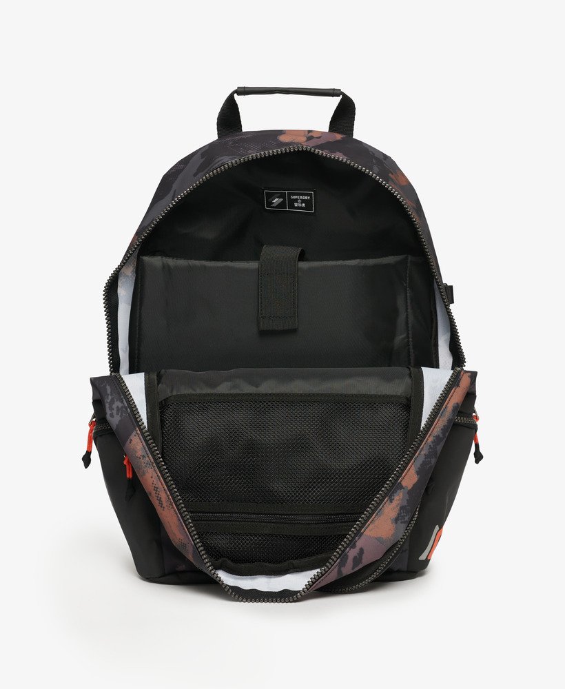 mochila tarp bordada em camuflagem mountain mesh
