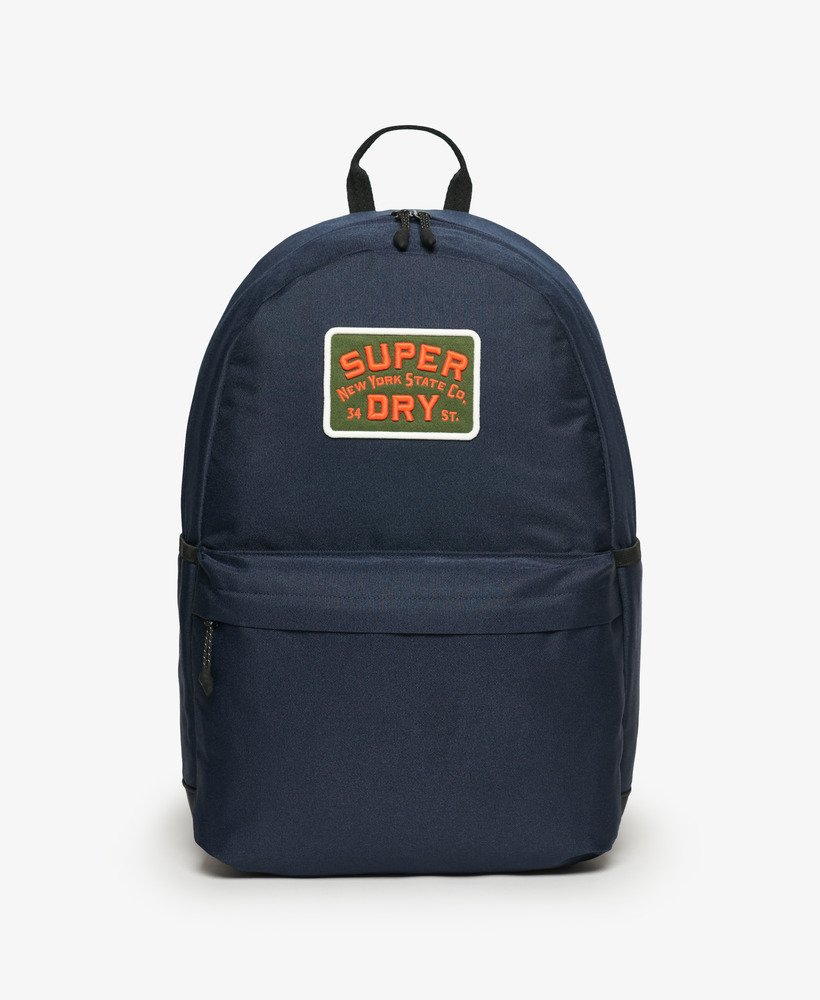 mochila montana patched na cor azul marinho