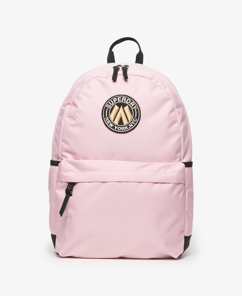 mochila city montana na cor rosa claro