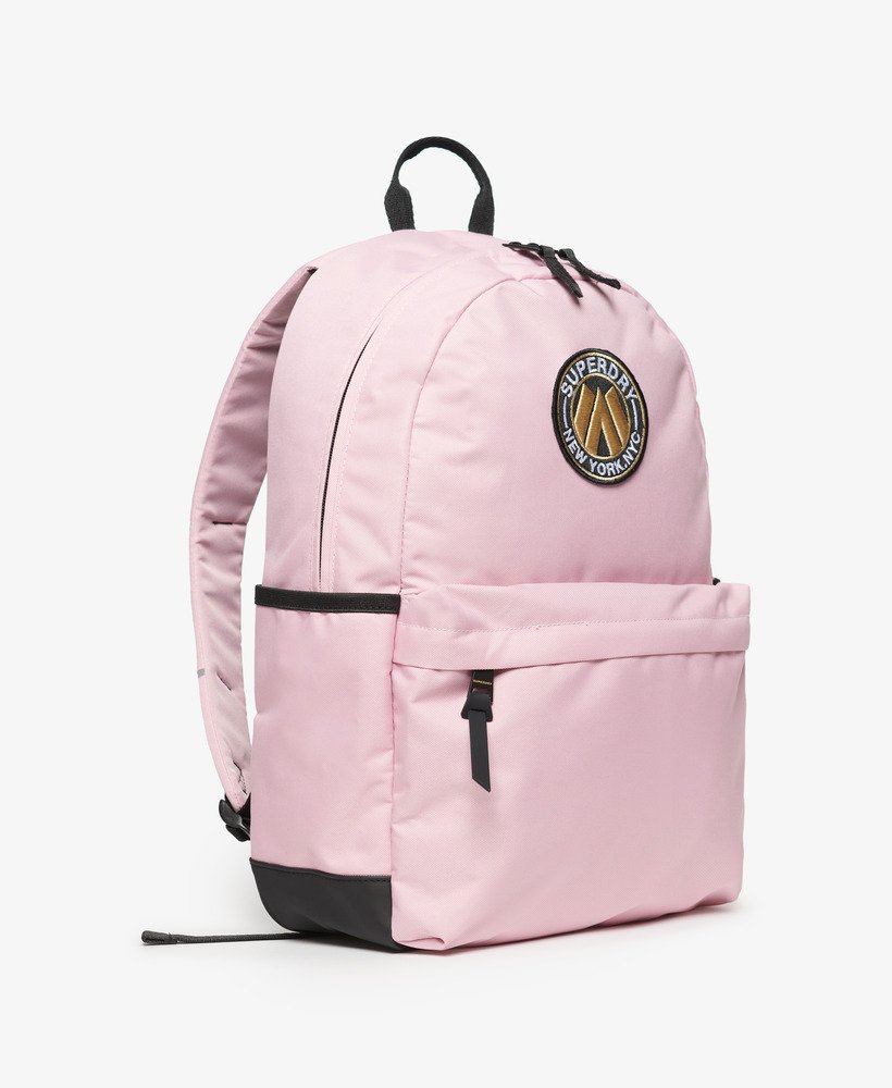 mochila city montana na cor rosa claro