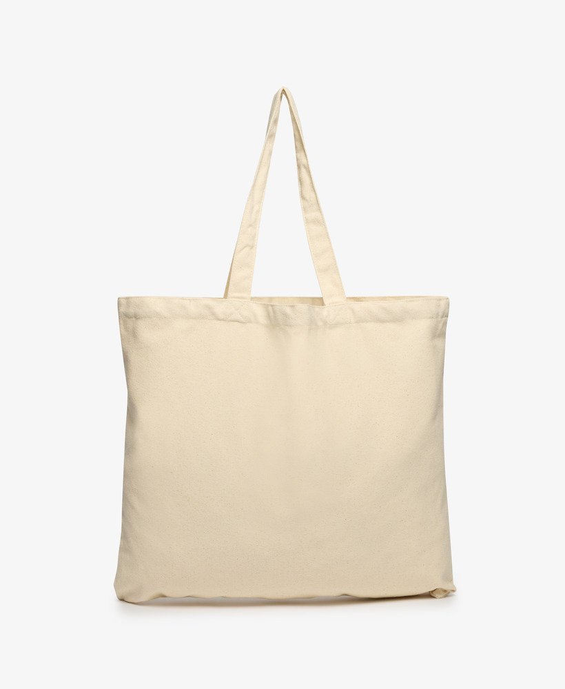 bolsa superdry tote em marrom naturalverde esmalte