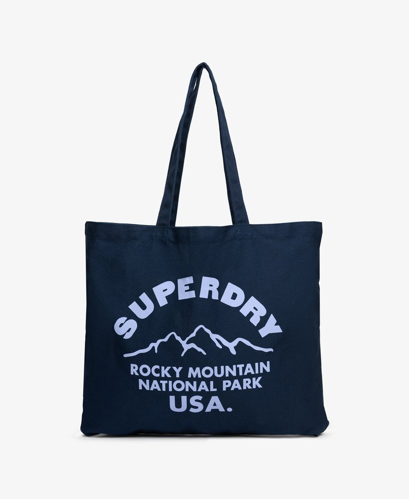 bolsa superdry tote na cor richest navyblue heron