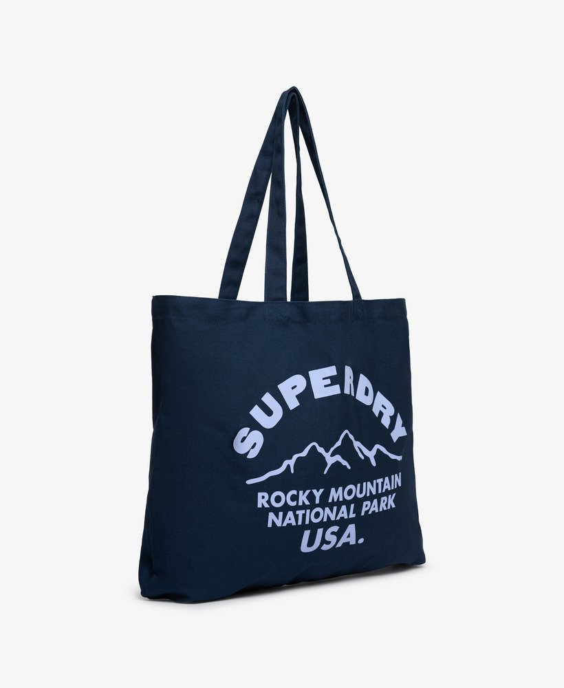 bolsa superdry tote na cor richest navyblue heron