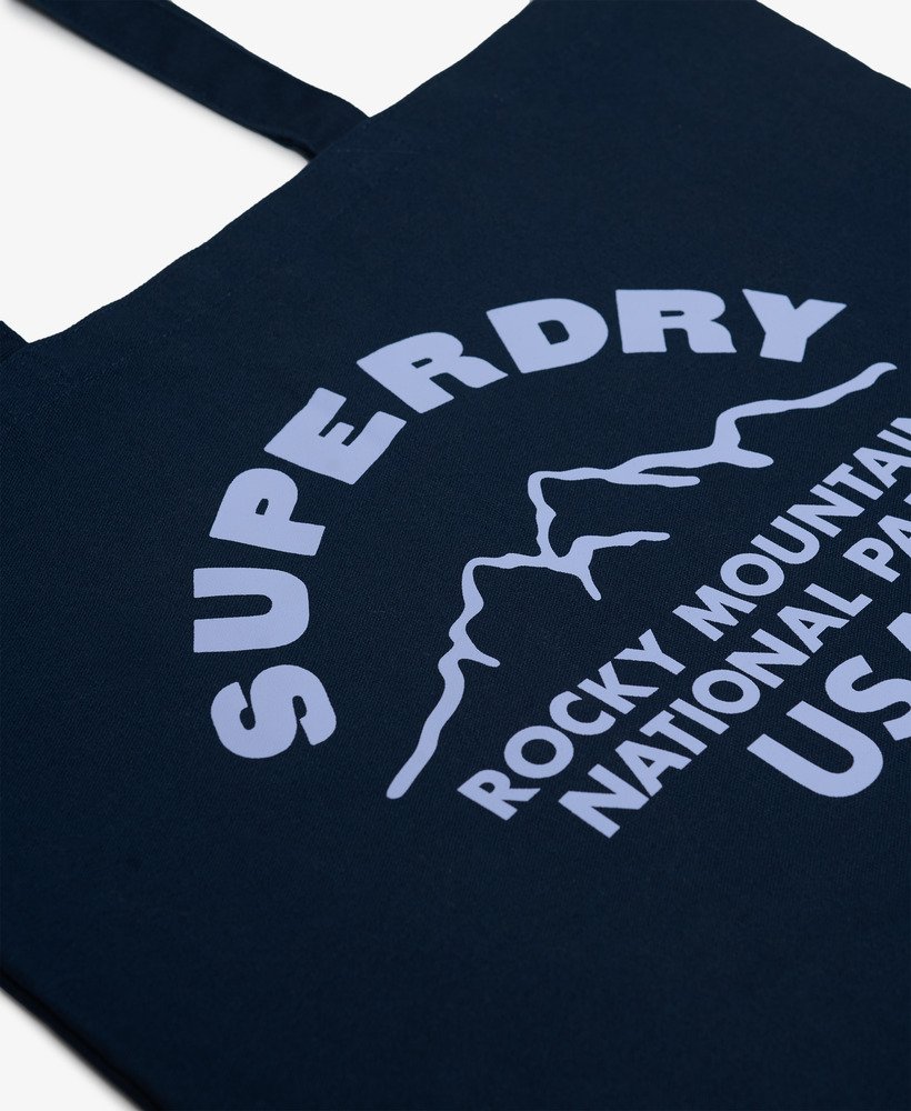bolsa superdry tote na cor richest navyblue heron