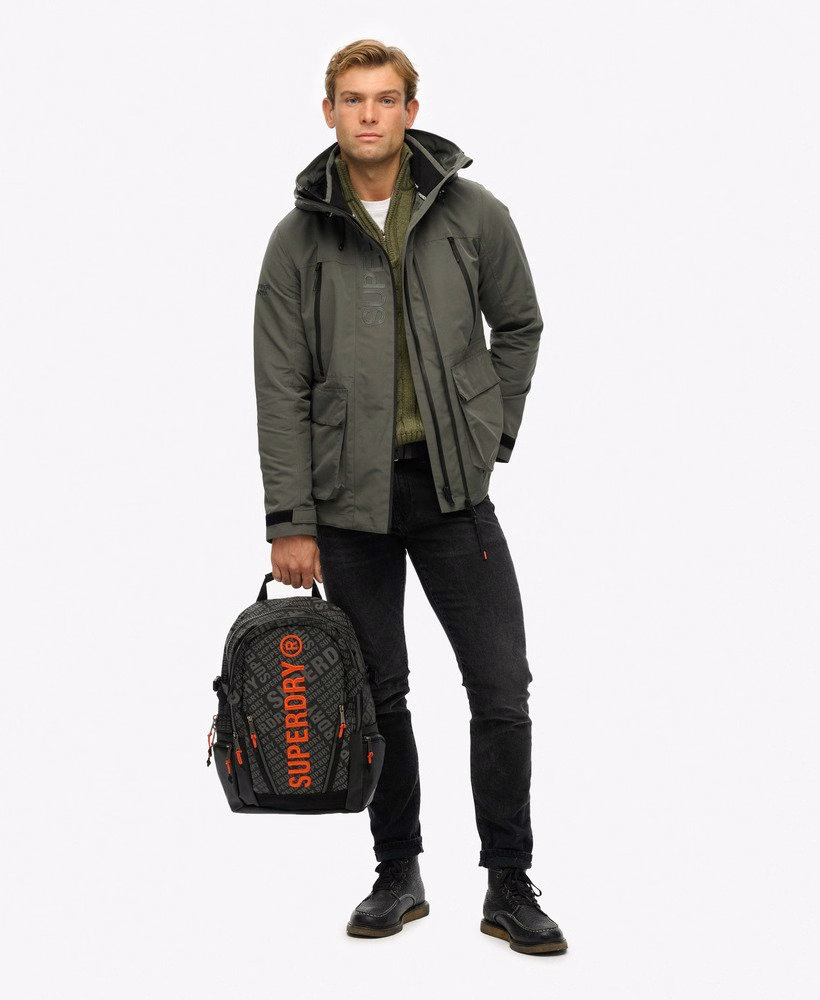 Mochila com estampa total de lona