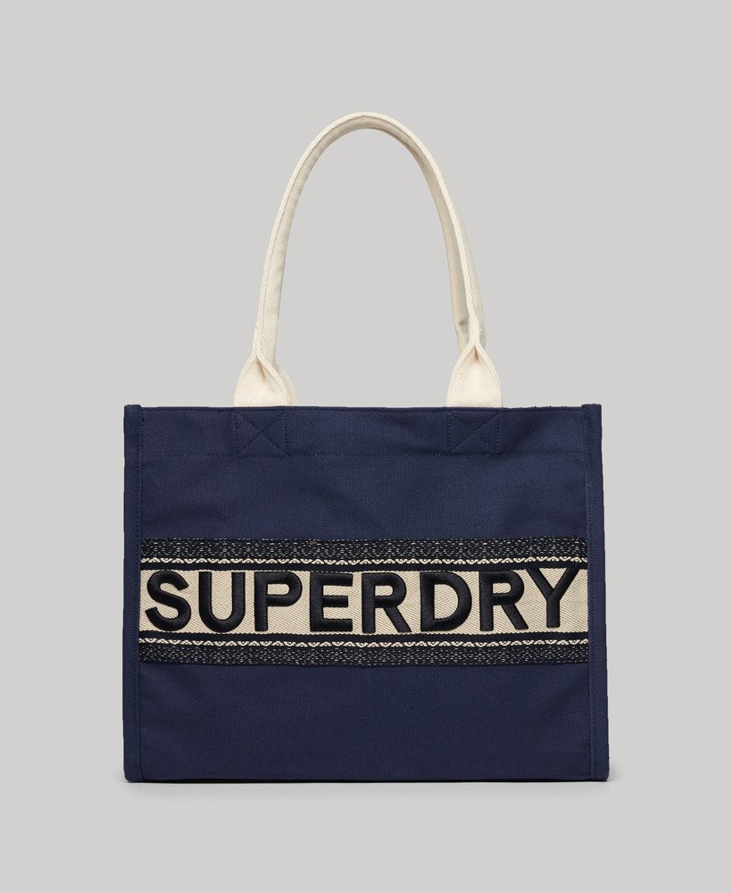 bolsa tote de luxo na cor azul marinho puro.