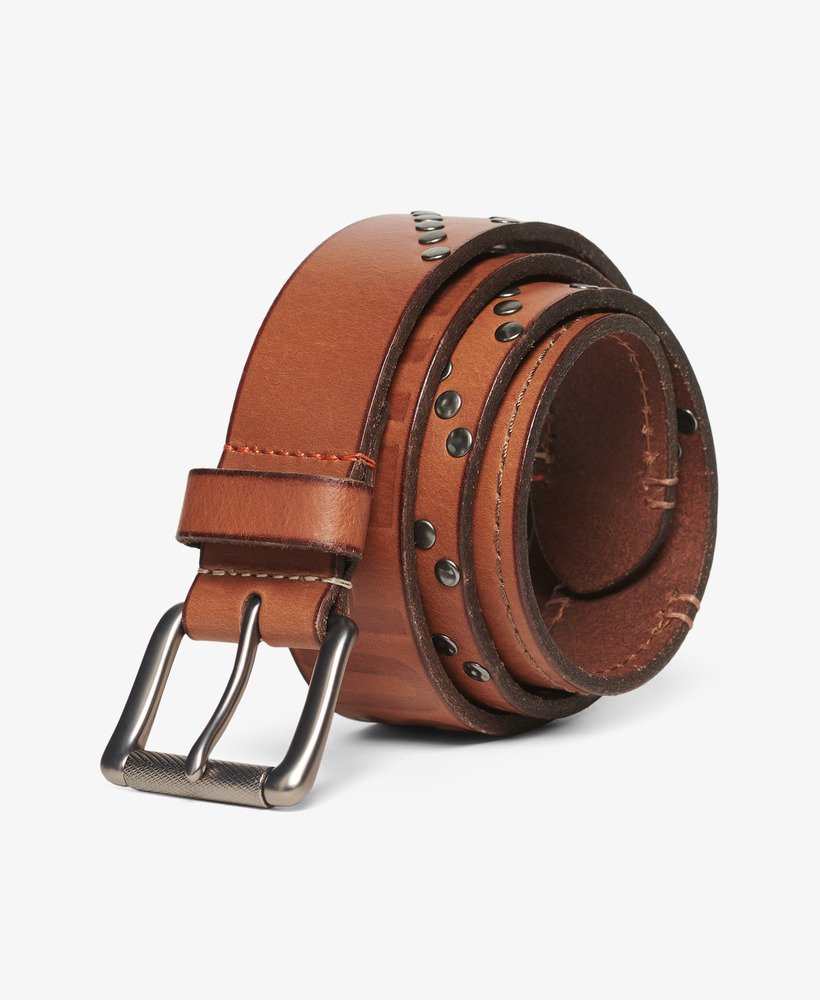 cinto branded buckle goods na cor tan bege