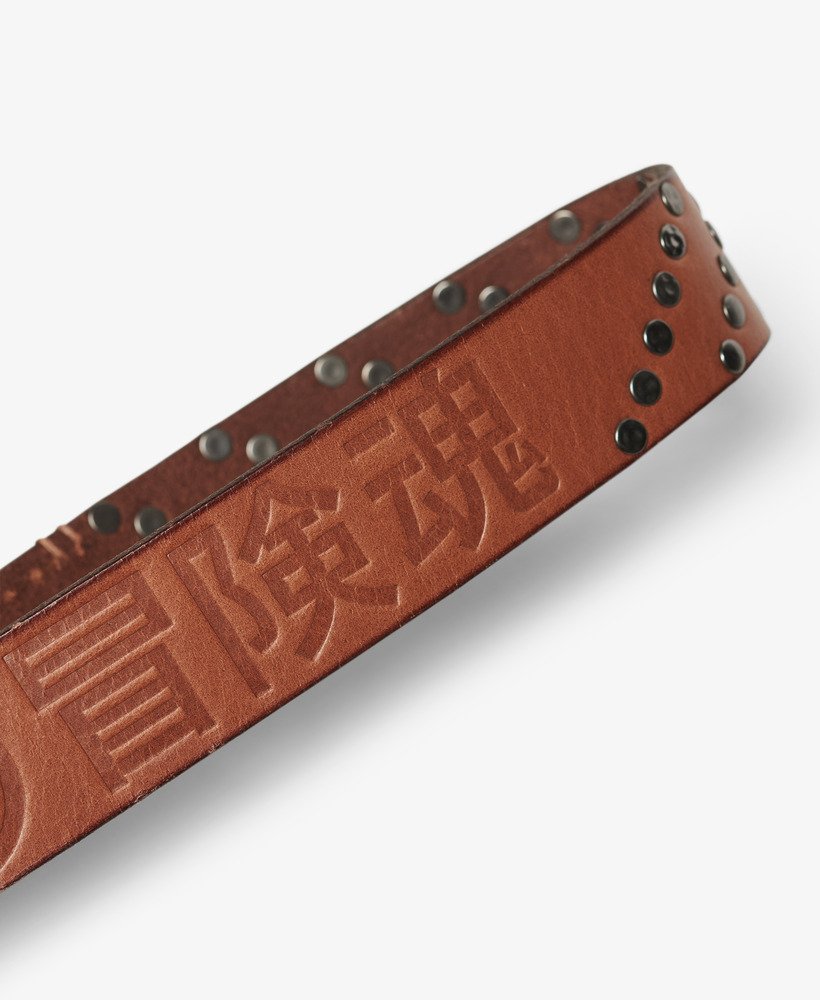cinto branded buckle goods na cor tan bege