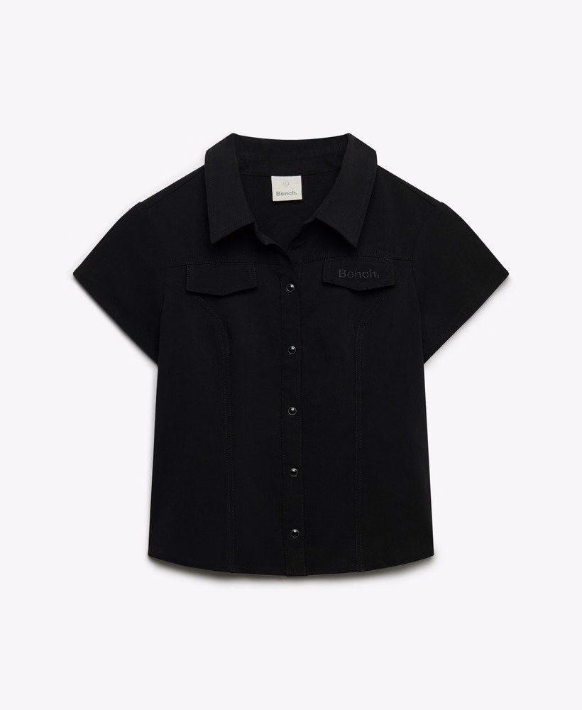 Camisa Bench Fitted Stretch de Manga Curta