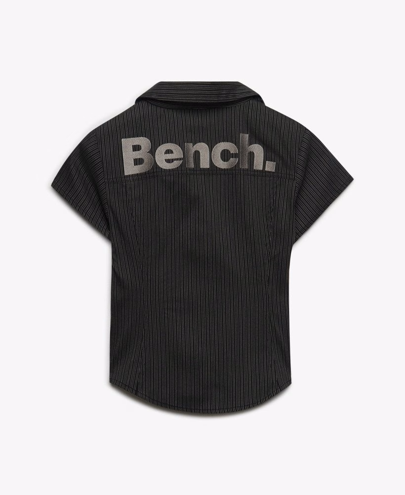 Camisa de manga curta listrada Bench Fitted