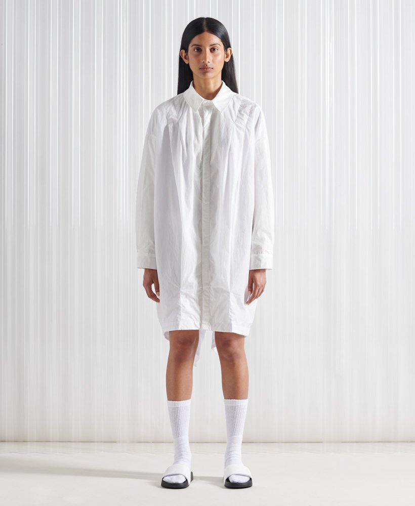 vestido camisa sdx origami de edição limitada na cor optic