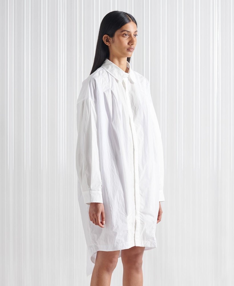 vestido camisa sdx origami de edição limitada na cor optic