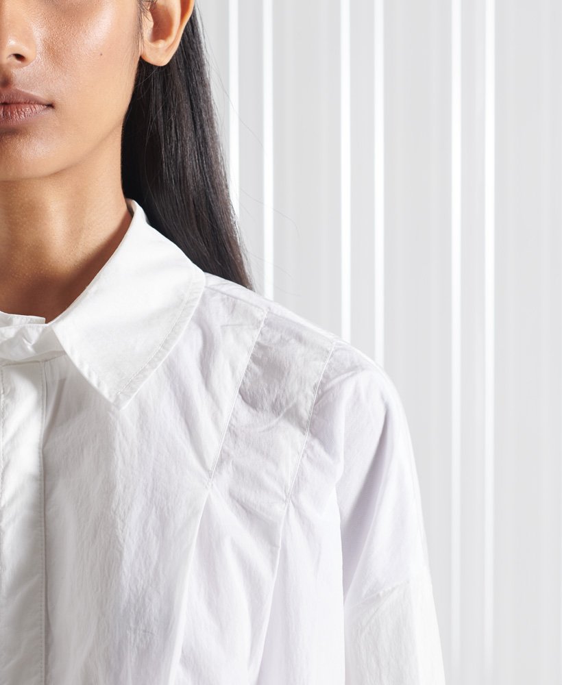 vestido camisa sdx origami de edição limitada na cor optic