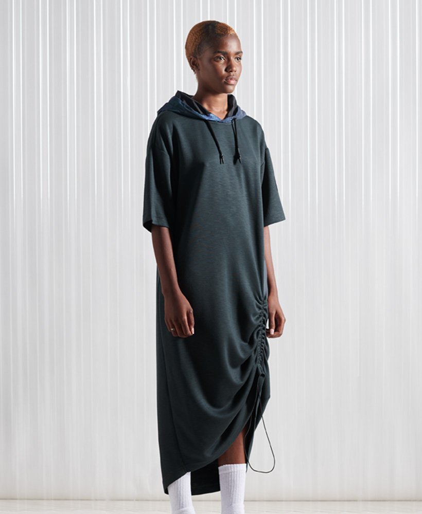 vestido de moletom sdx traction de edição limitada na cor cinza escuro.