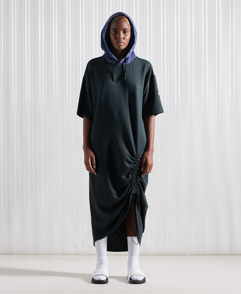vestido de moletom sdx traction de edição limitada na cor cinza escuro.