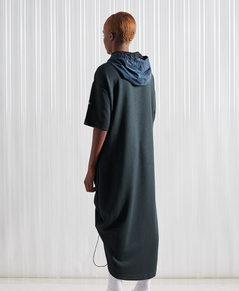 vestido de moletom sdx traction de edição limitada na cor cinza escuro.