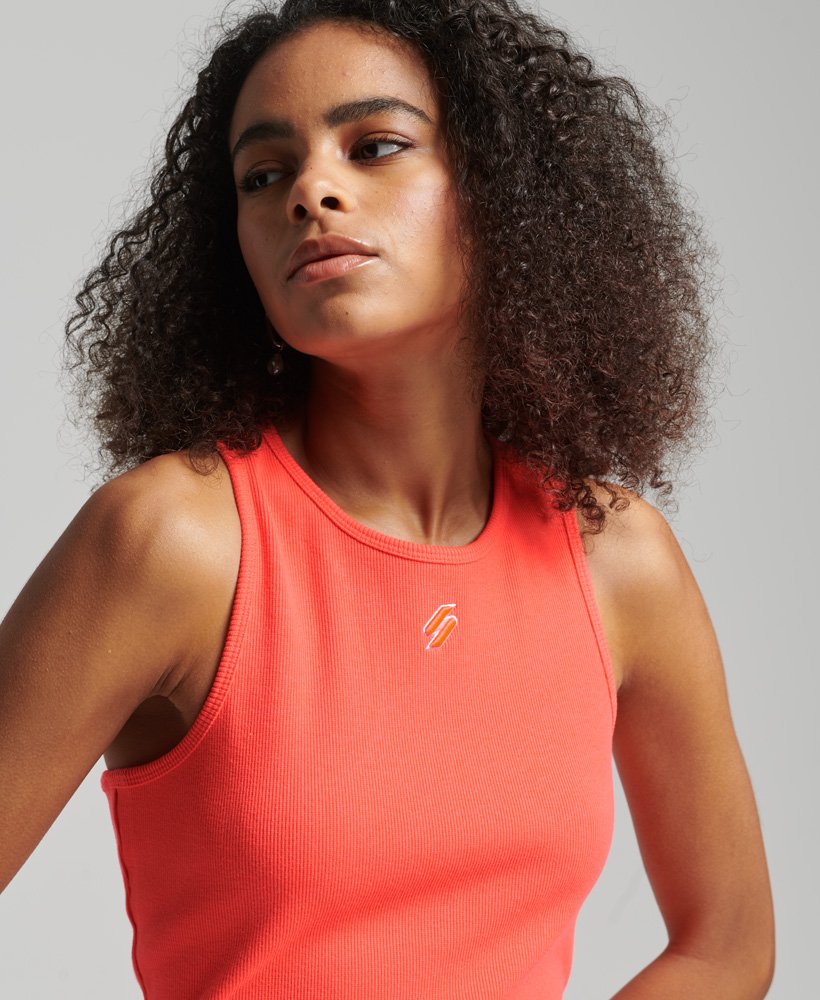 vestido surplus jersey na cor hyper fire coral
