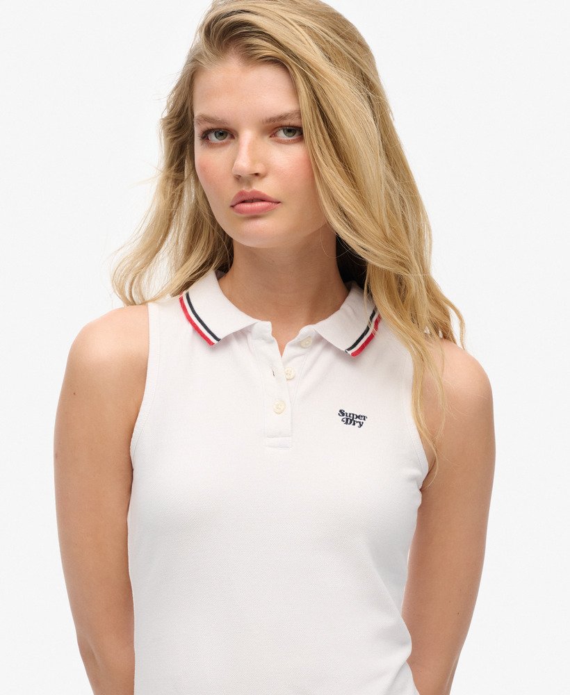 vestido polo sem alças na cor Óptica