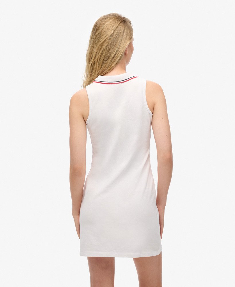 vestido polo sem alças na cor Óptica
