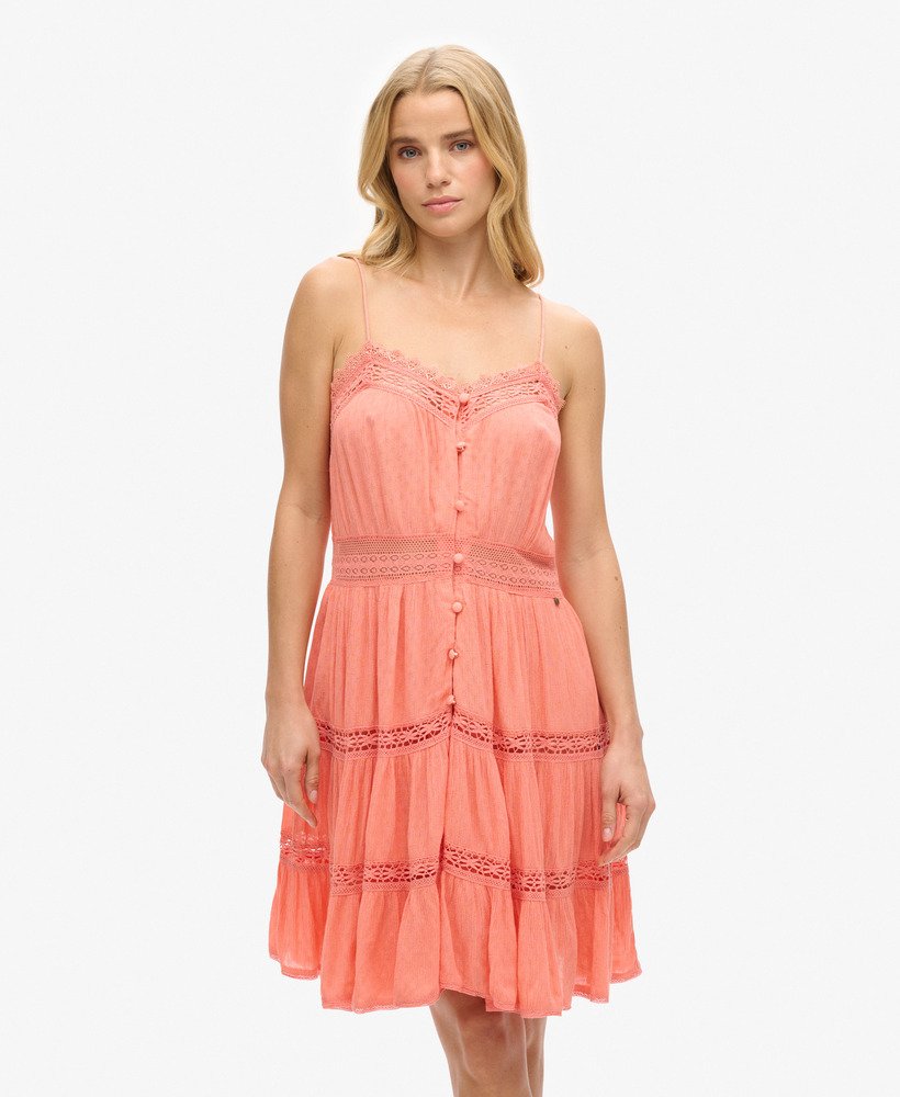 vestido alana cami na cor fusion coral