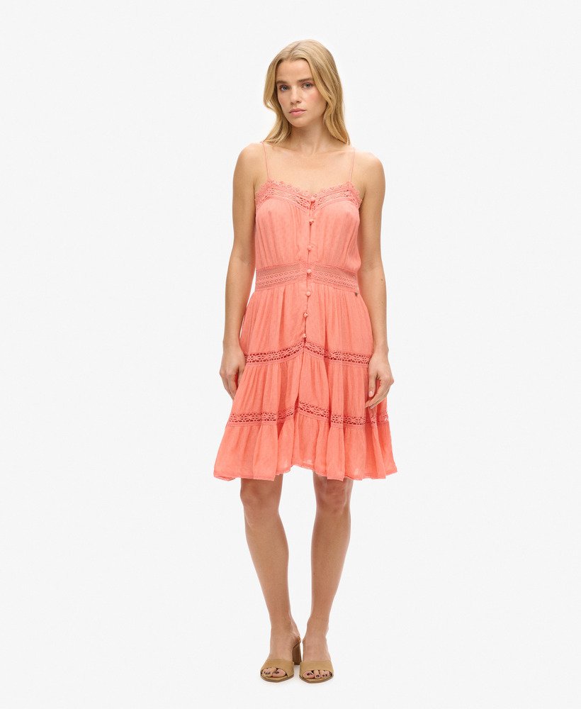 vestido alana cami na cor fusion coral