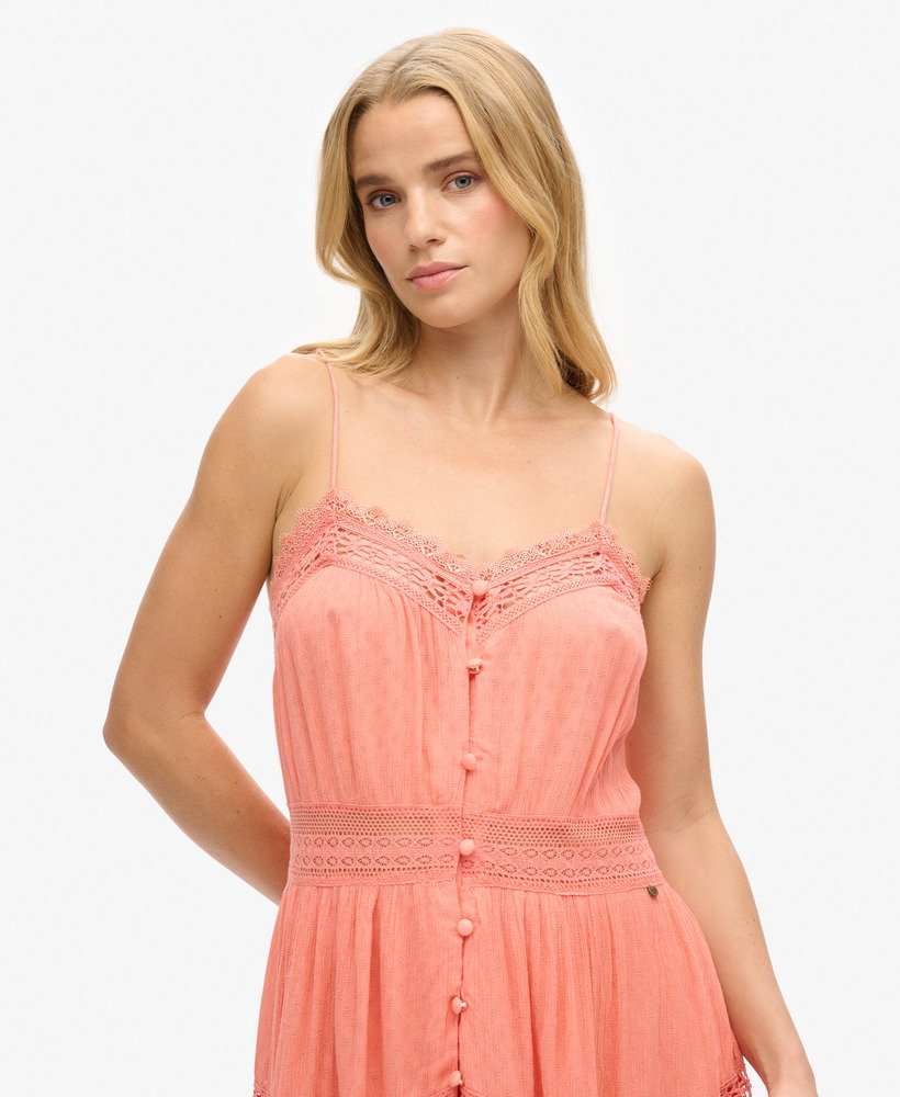 vestido alana cami na cor fusion coral
