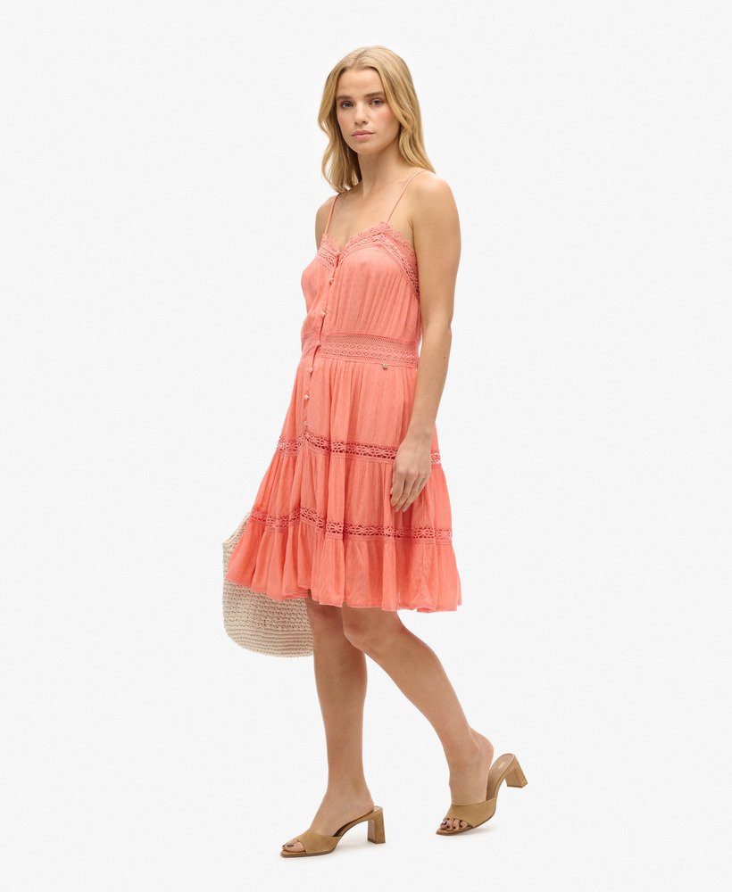 vestido alana cami na cor fusion coral