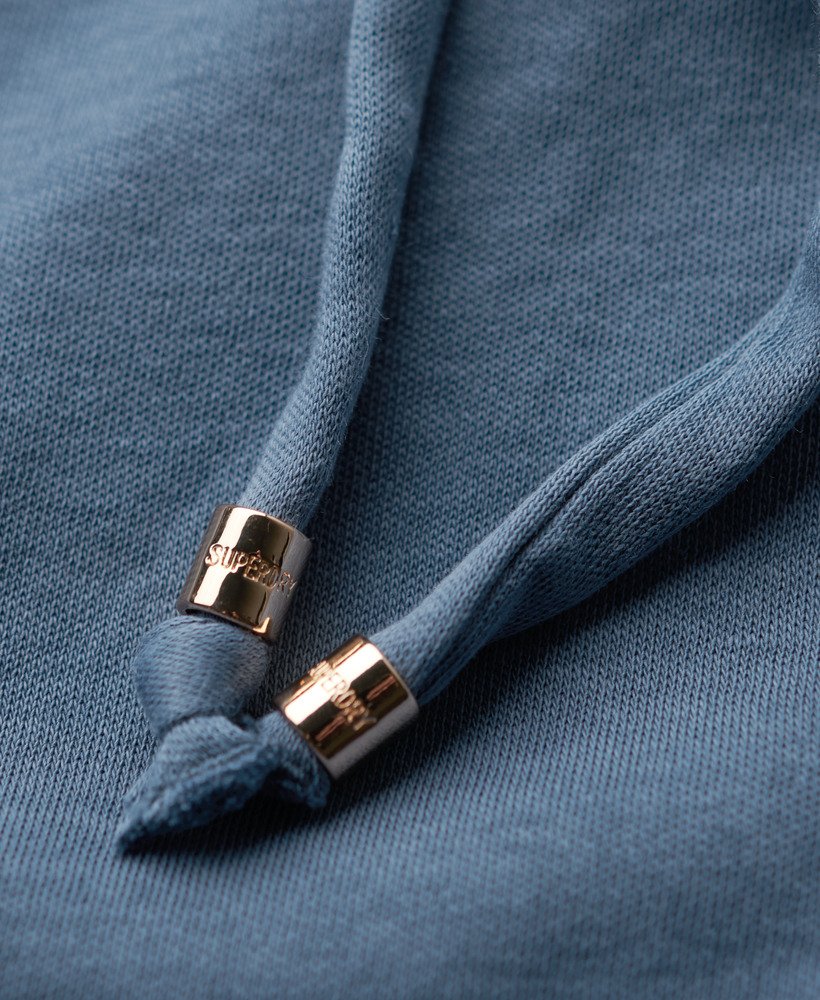 vestido curto de alças finas com camadas em jersey na cor azul marinho.