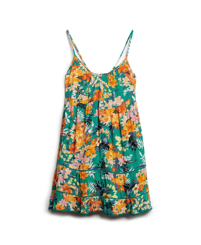vestido curto de praia estilo camisola na cor azul anêmona de bali.