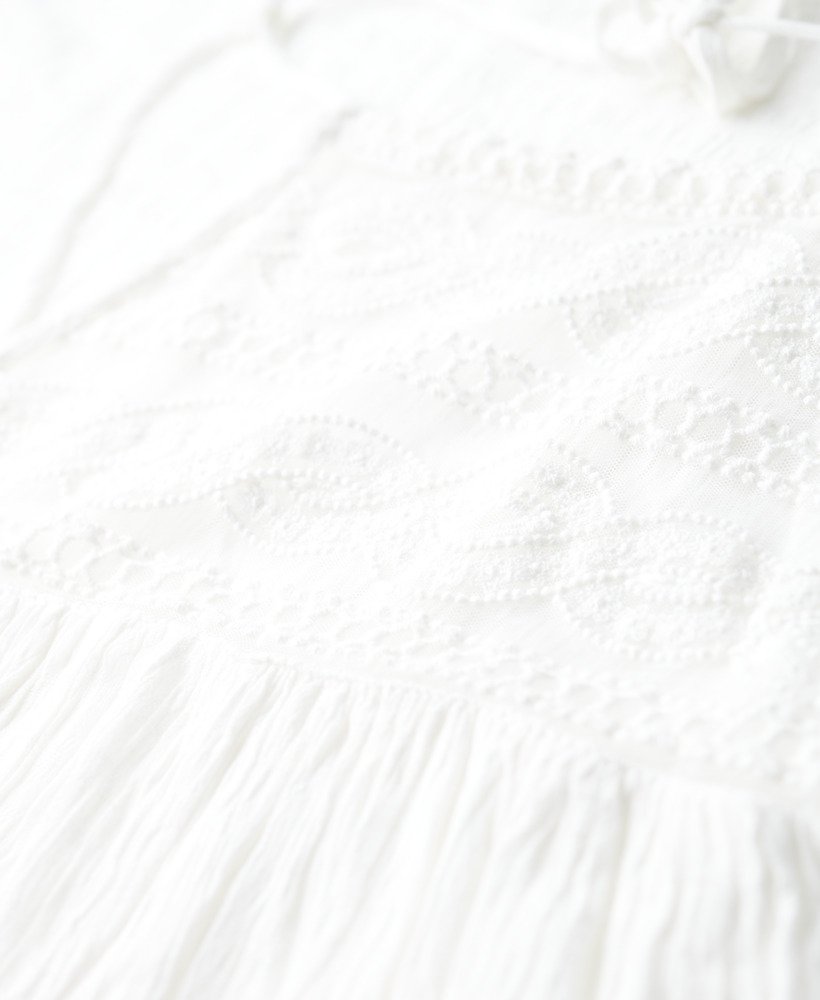 vestido midi ibiza com decote halter na cor branco off-white.