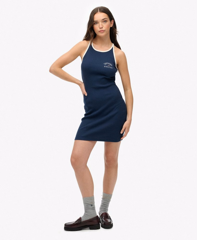 Vestido regata canelado Athletic Essentials