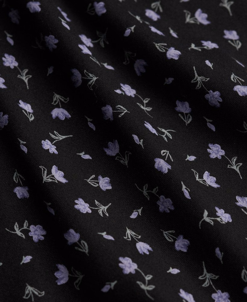 Vestido curto de alças estampado