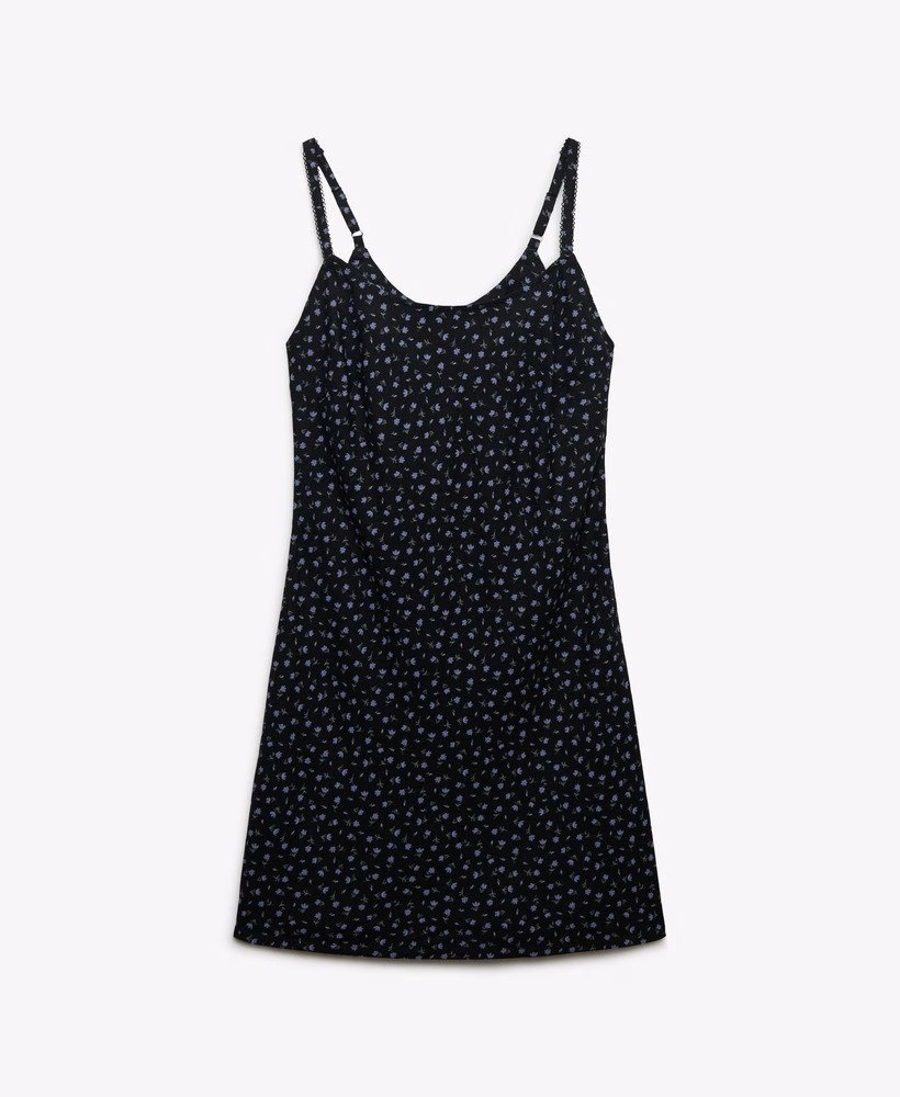 Vestido curto de alças estampado