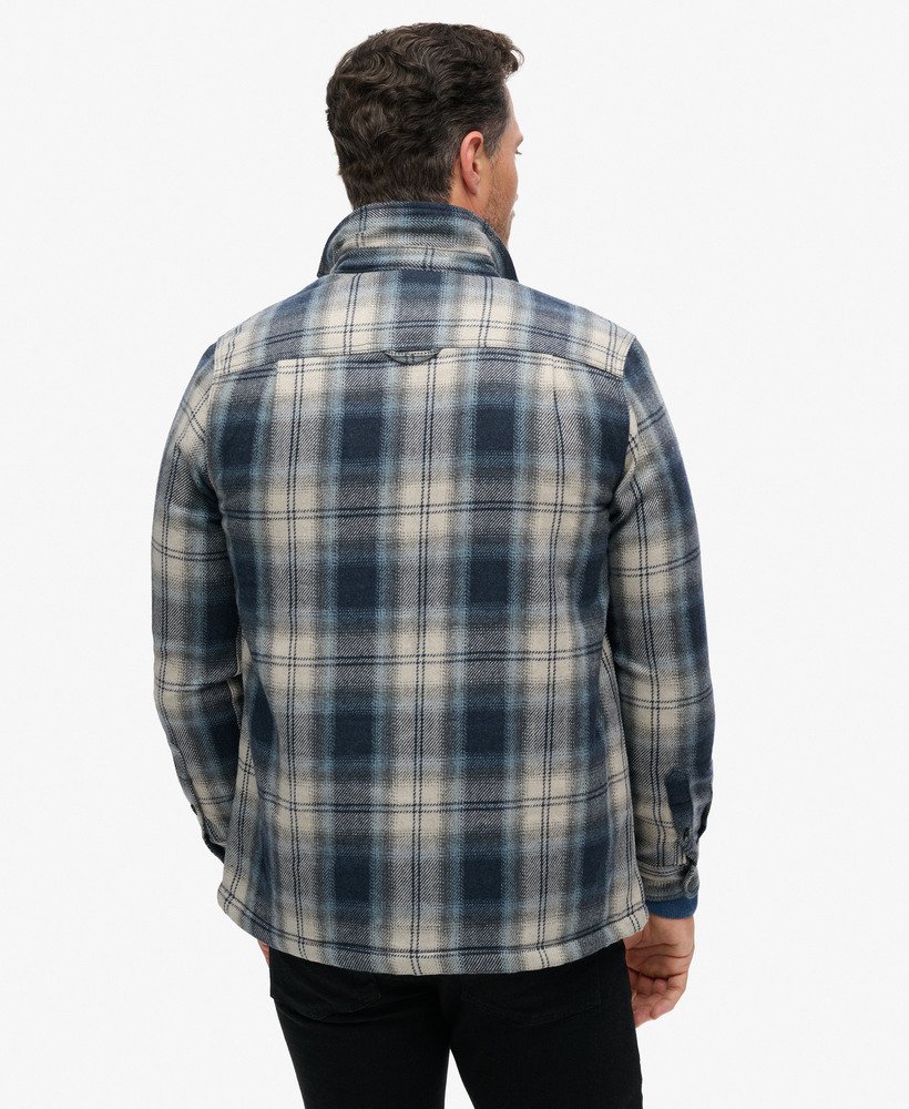 sobretudo wool miller em xadrez roderick azul escuro