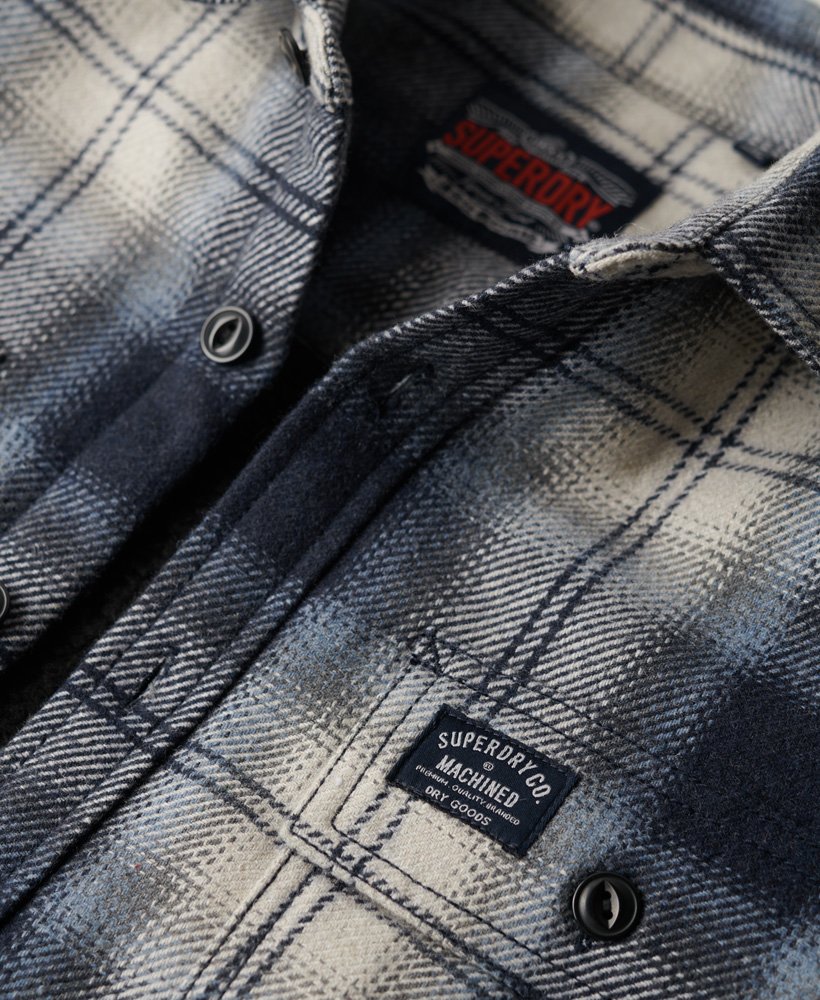 sobretudo wool miller em xadrez roderick azul escuro