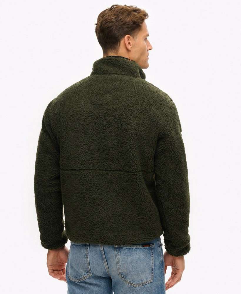 Fleece Sherpa para atividades ao ar livre com meio zíper
