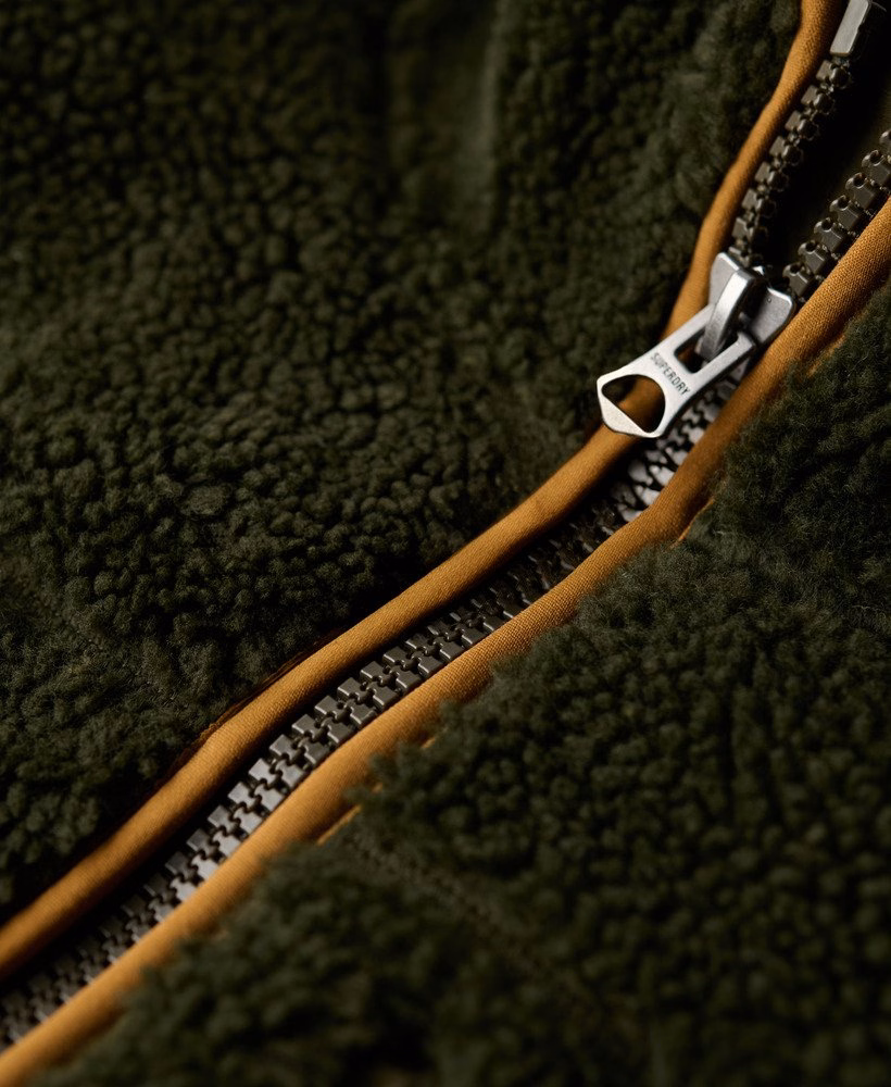 Fleece Sherpa para atividades ao ar livre com meio zíper