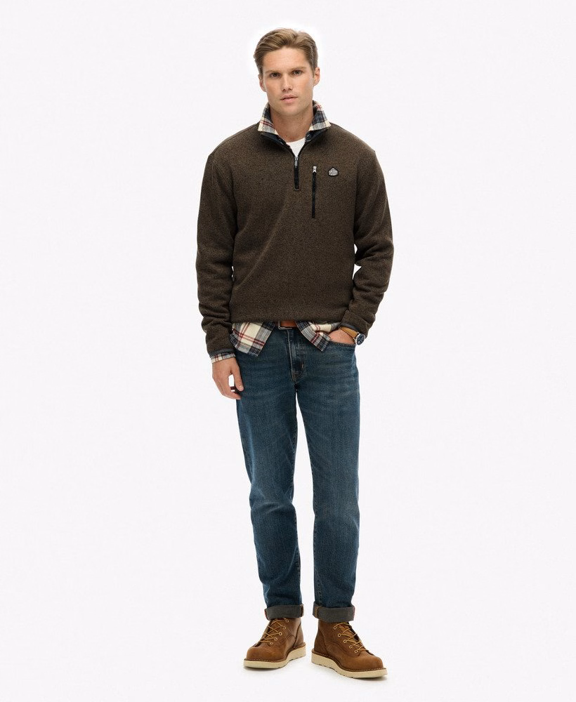 Suéter Storm Fleece com meio zíper