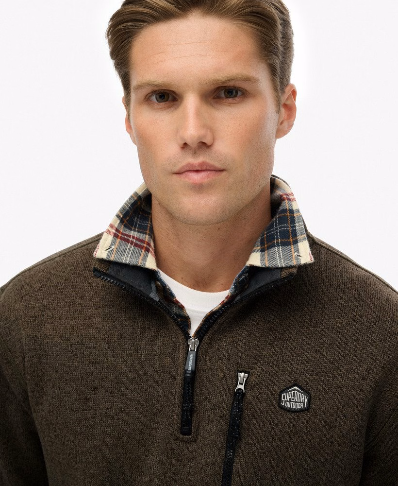 Suéter Storm Fleece com meio zíper