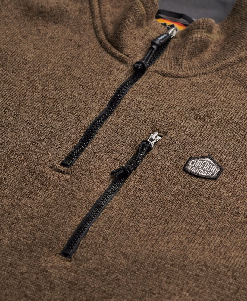 Suéter Storm Fleece com meio zíper
