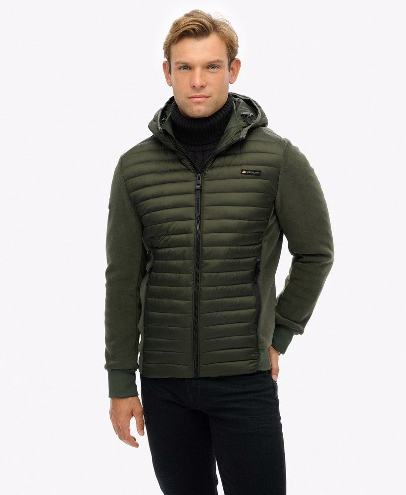 Jaqueta híbrida de fleece com capuz Storm