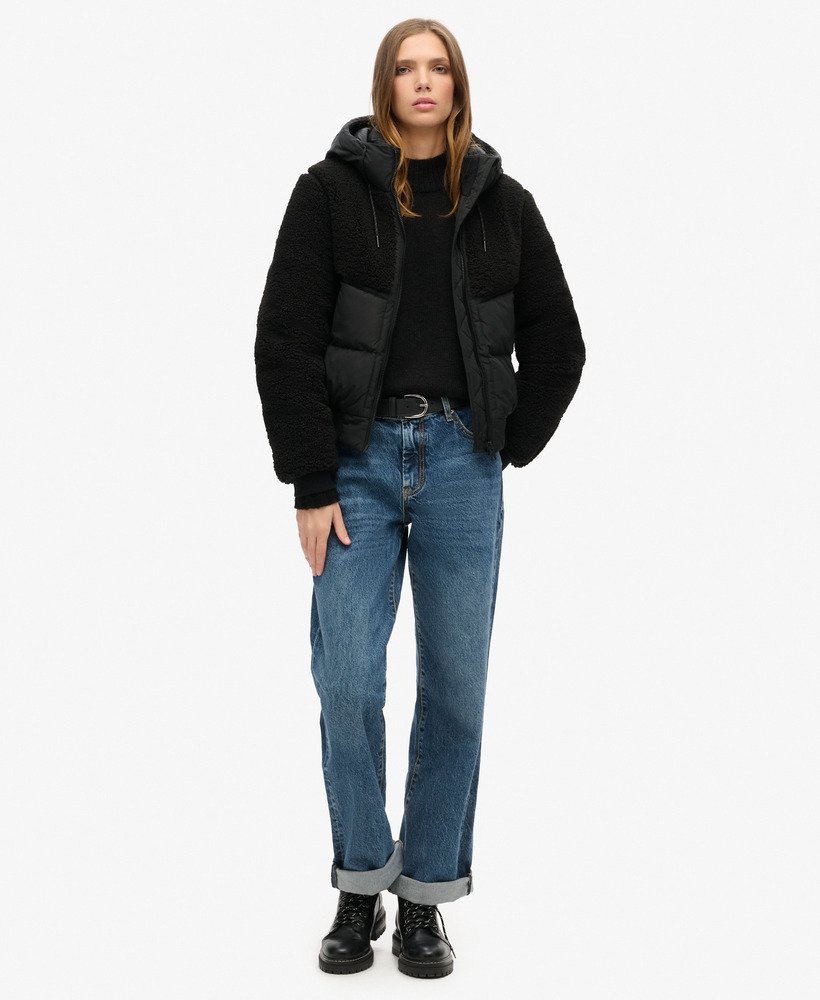 jaqueta híbrida everest bomber na cor pretapreta