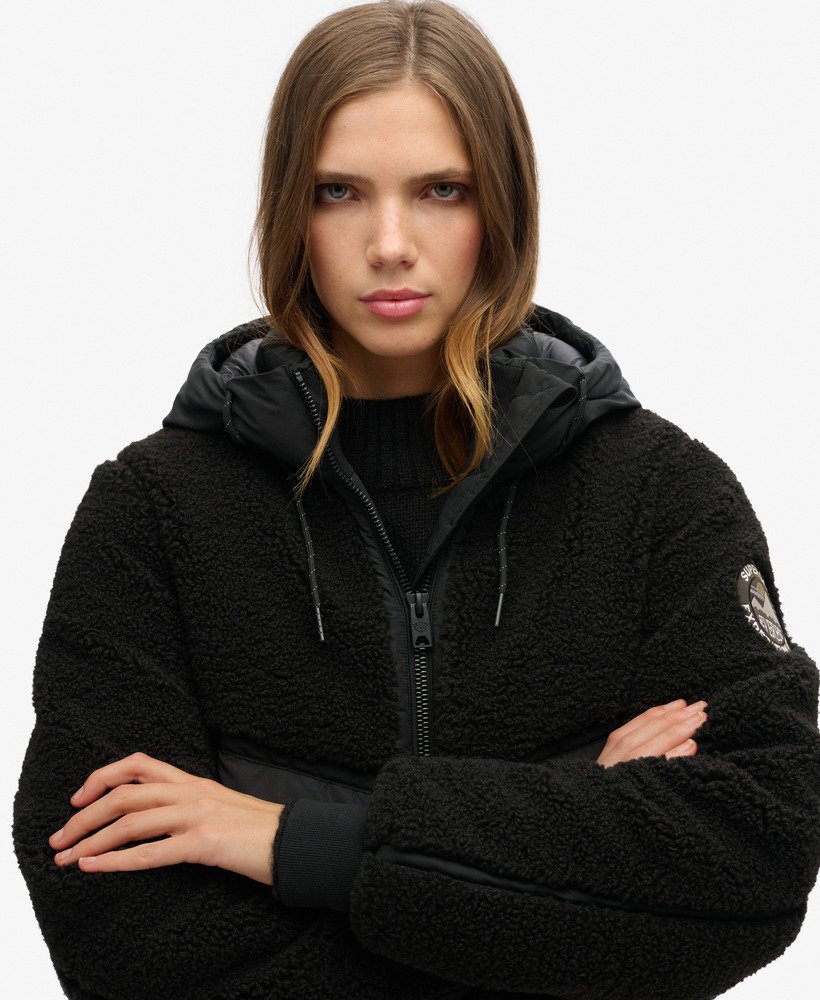 jaqueta híbrida everest bomber na cor pretapreta