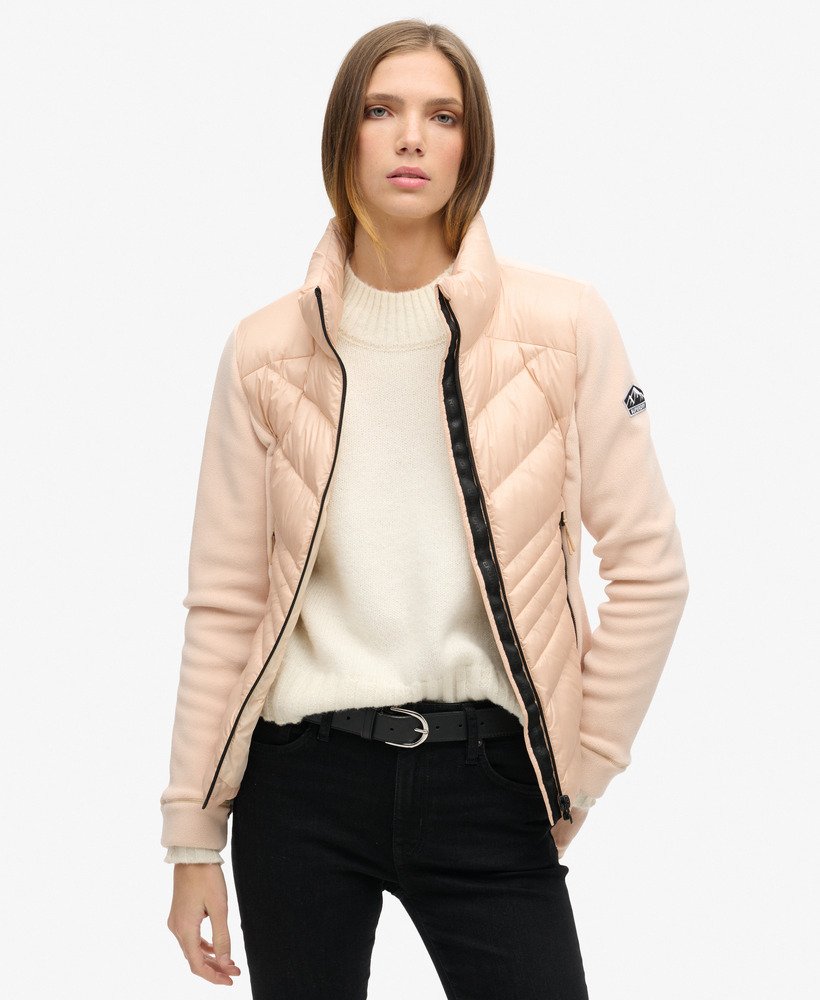 jaqueta storm fleece na cor bege frappe