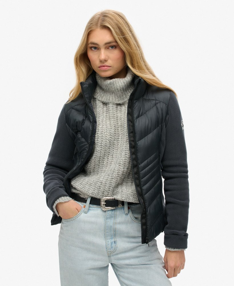 jaqueta storm fleece na cor azul marinho eclipse