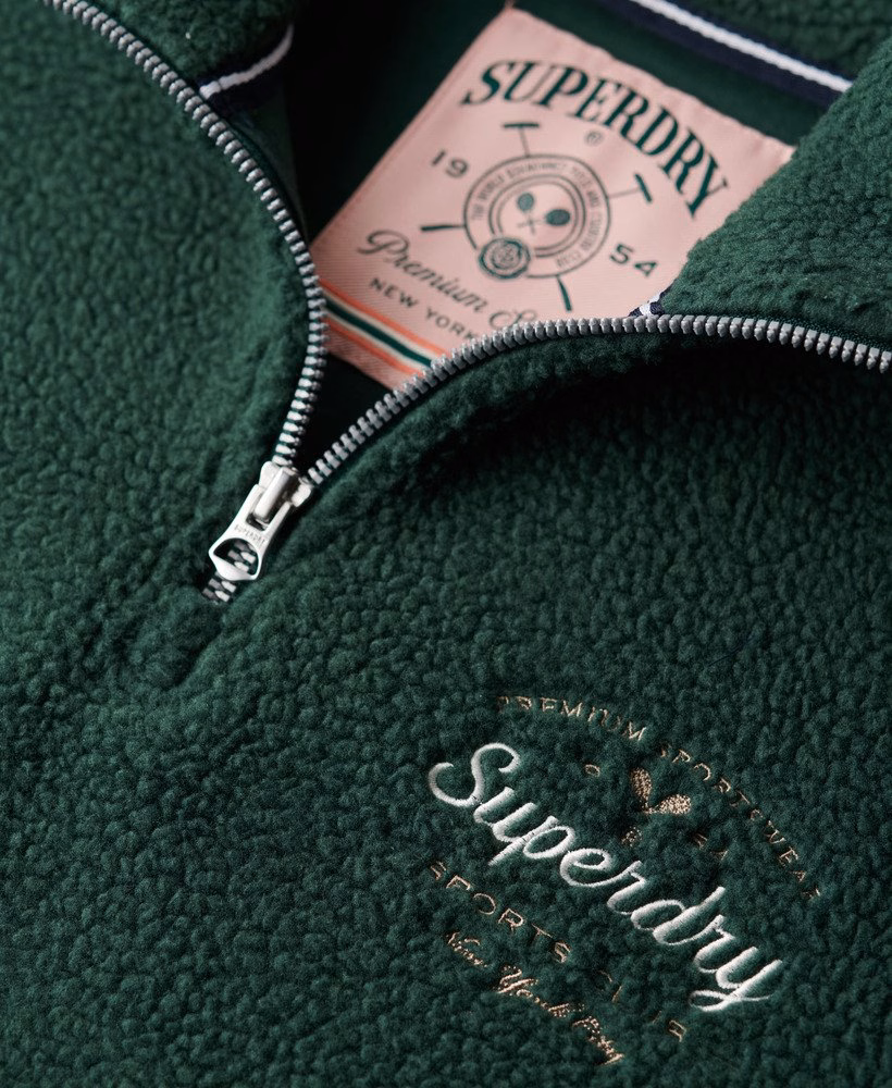 Moletom Country Club Fleece com Meio Zíper