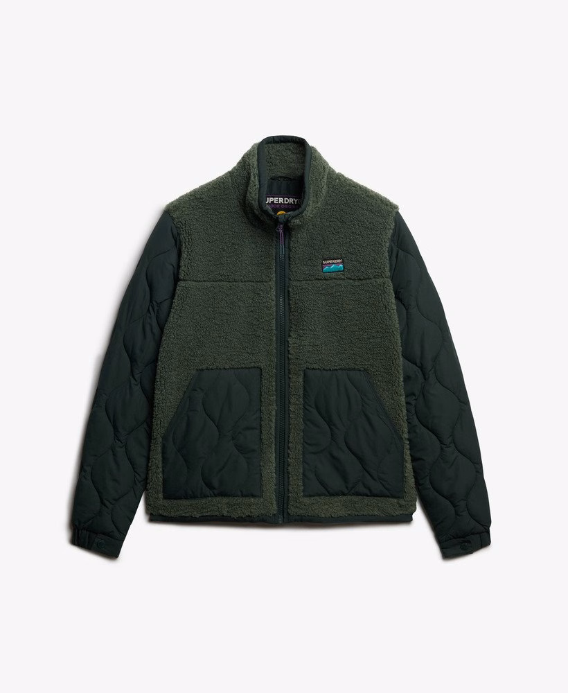 Jaqueta híbrida de lã Sherpa